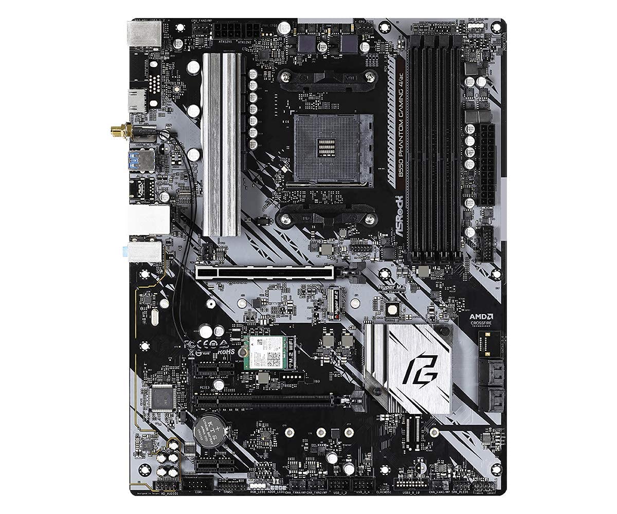 Amazon.com: ASRock B550 Phantom Gaming 4 AC Supports 3rd Gen AMD